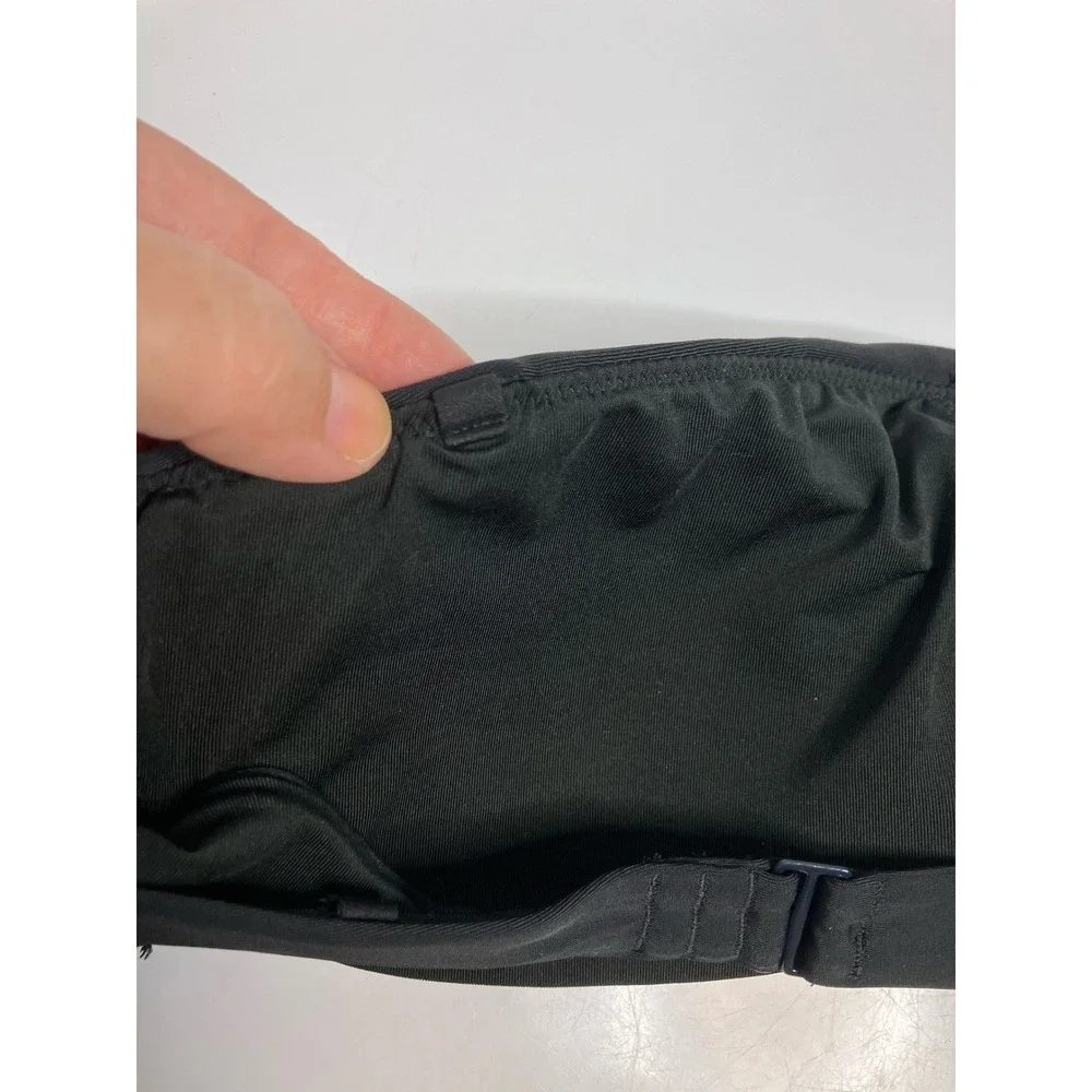 Aerie Bandeau Bikini Top Women Small Black Excellent Strapless Hook Back Swim
